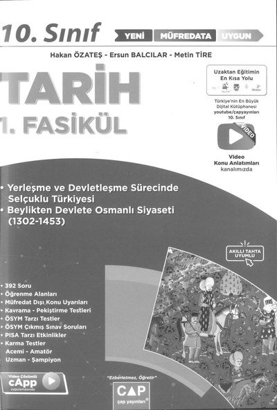 TARİH 1. FASİKÜL Zeta Fotokopi