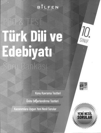 PRO & TEST TÜRK DİLİ VE EDEBİYATI SORU BANKASI Zeta Fotokopi