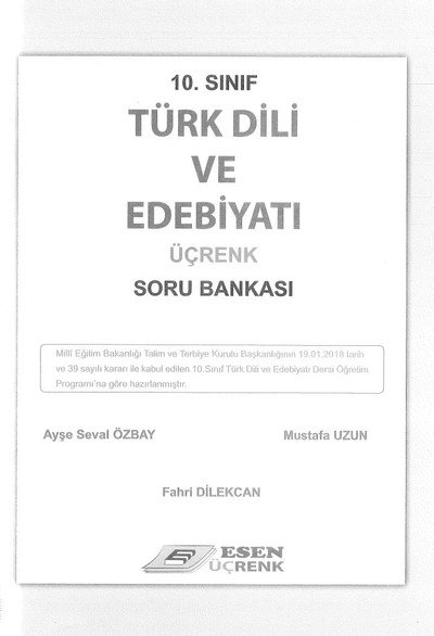 TÜRK DİLİ VE EDEBİYATI ÜÇRENK SORU BANKASI Zeta Fotokopi