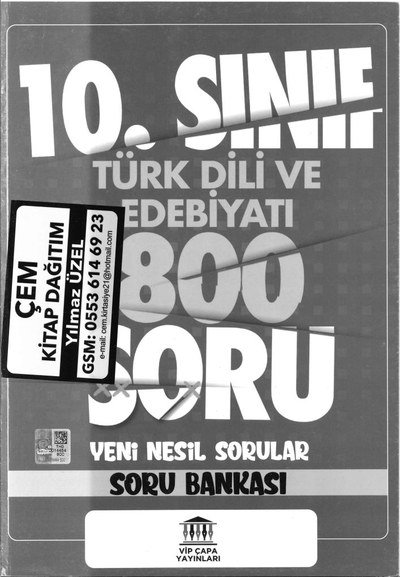TÜRK DİLİ VE EDEBİYATI 800 SORU YENİ NESİL SORULAR SORU BANKASI Zeta Fotokopi