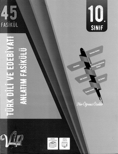 TÜRK DİLİ VE EDEBİYATI ANLATIM FASİKÜLÜ 45 FASİKÜL Zeta Fotokopi