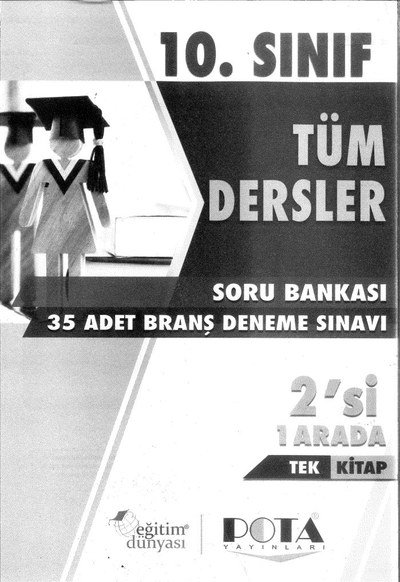 TÜM DERSLER SORU BANKASI 35 ADET BRANŞ DENEME SINAVI 2'Sİ 1 ARADA TEK KİTAP
