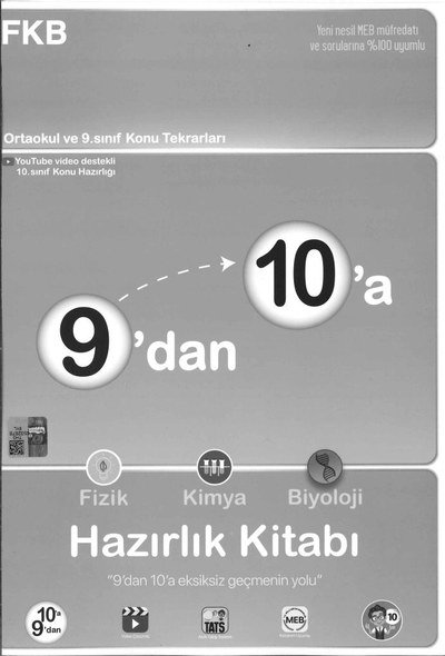 9'DAN 10'A HAZIRLIK KİTABI FKB Zeta Fotokopi