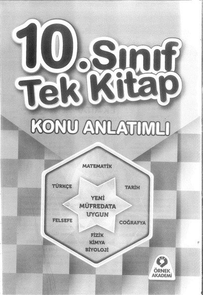 TEK KİTAP KONU ANLATIMLI YENİ MÜFREDATA UYGUN Zeta Fotokopi