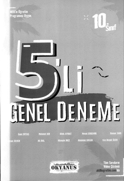 5'Lİ DENEME GENEL DENEME Zeta Fotokopi