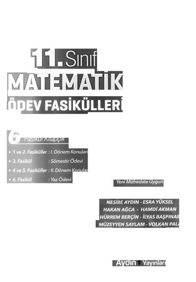 MATEMATİK ÖDEV FASİKÜLLERİ 6 FASİKÜL KİTAPÇIK Zeta Fotokopi
