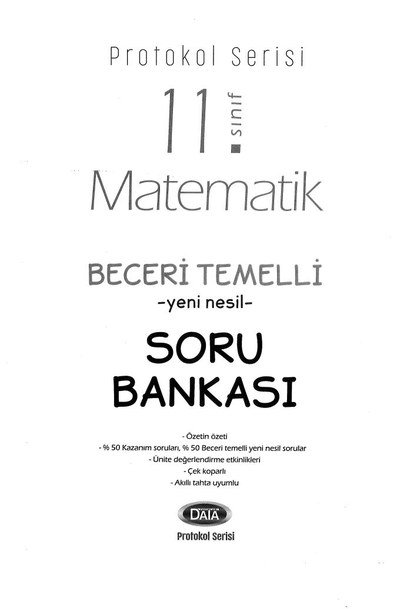 MATEMATİK BECERİ TEMELLİ YENİ NESİL SORU BANKASI Zeta Fotokopi