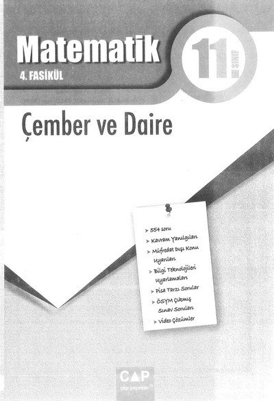 MATEMATİK 4. FASİKÜL ÇEMBER VE DAİRE Zeta Fotokopi
