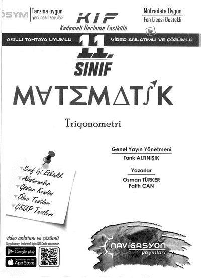 MATEMATİK TRİGONOMETRİ Zeta Fotokopi