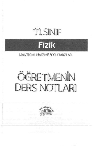 FİZİK ÖĞRETMENİN DERS NOTLARI Zeta Fotokopi