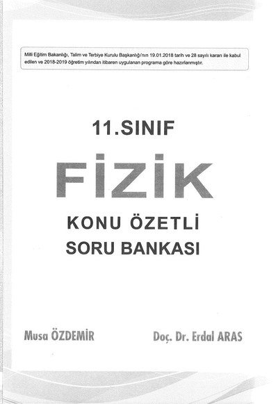 FİZİK KONU ÖZETLİ SORU BANKASI Zeta Fotokopi