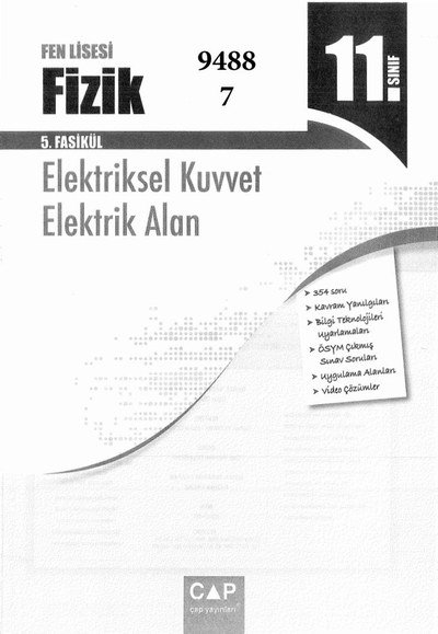 FİZİK 5. FASİKÜL ELEKTRİKSEL KUVVET ELEKTRİK ALAN Zeta Fotokopi