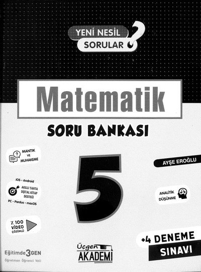 MATEMATİK SORU BANKASI Zeta Fotokopi