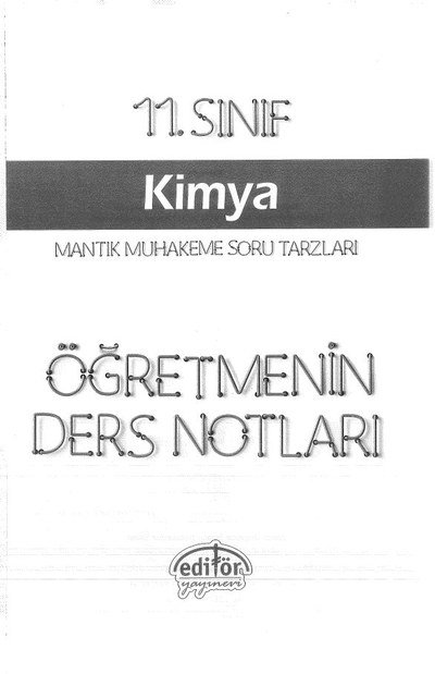 KİMYA ÖĞRETMENİN DERS NOTLARI