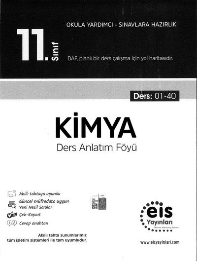 KİMYA DERS ANLATIM FÖYÜ