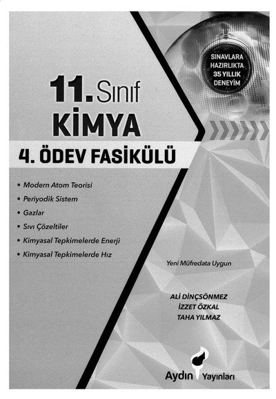 KİMYA 4. ÖDEV FASİKÜLÜ Zeta Fotokopi