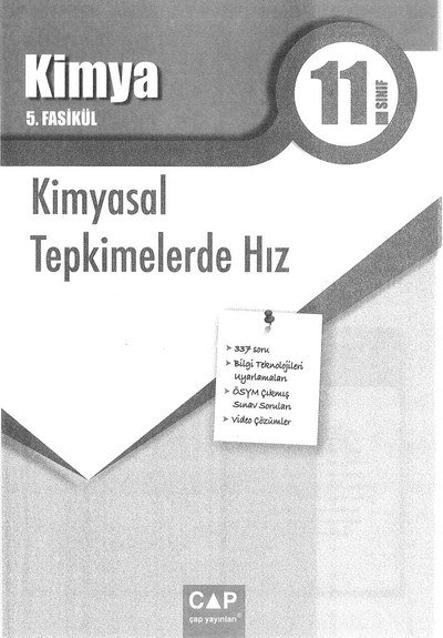 KİMYA 5. FASİKÜL KİMYASAL TEPKİMELERDE HIZ Zeta Fotokopi