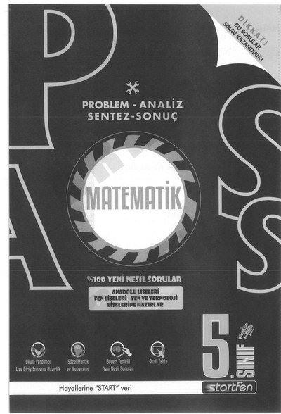 PROBLEM ANALİZ SENTEZ SONUÇ MATEMATİK Zeta Fotokopi