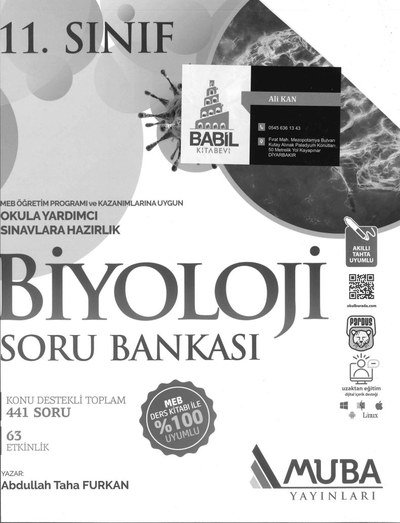 BİYOLOJİ SORU BANKASI OKULA YARDIMCI
