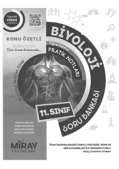 BİYOLOJİ ÖĞRETMENİN PRATİK NOTLARI SORU BANKASI KONU ÖZETLİ Zeta Fotokopi