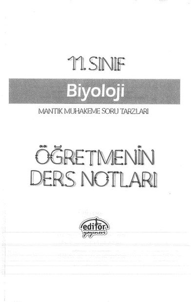 BİYOLOJİ ÖĞRETMENİN DERS NOTLARI Zeta Fotokopi