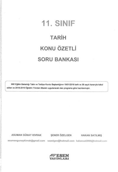 TARİH KONU ÖZETLİ SORU BANKASI