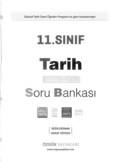 TARİH KONU ÖZETLİ SORU BANKASI Zeta Fotokopi