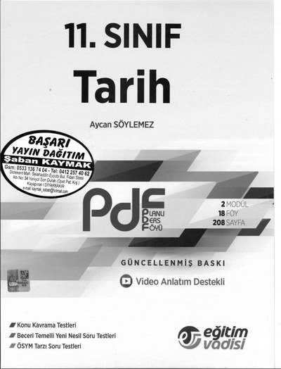 TARİH PLANLI DERS FÖYÜ GÜNCELLENMİŞ BASKI Zeta Fotokopi