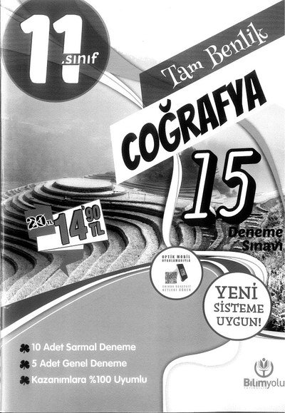 TAM BENLİK COĞRAFYA 15 DENEME SINAVI Zeta Fotokopi