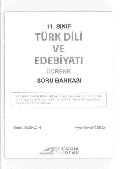 TÜRK DİLİ VE EDEBİYATI ÜÇRENK SORU BANKASI Zeta Fotokopi