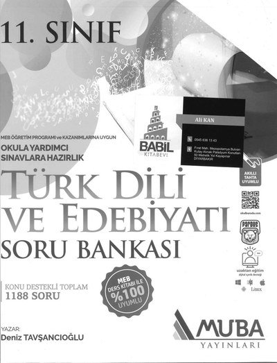 TÜRK DİLİ VE EDEBİYATI SORU BANKASI Zeta Fotokopi