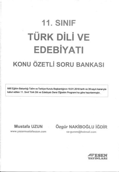 TÜRK DİLİ VE EDEBİYATI KONU ÖZETLİ SORU BANKASI Zeta Fotokopi