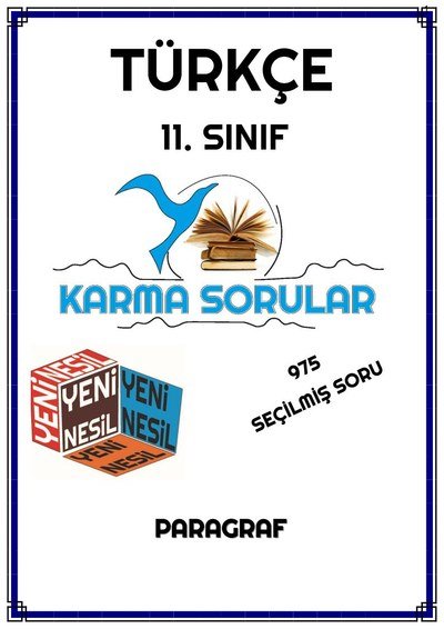 TÜRKÇE 975 SEÇİLMİŞ SORU PARAGRAF Zeta Fotokopi