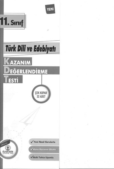 TÜRK DİLİ VE EDEBİYATI KAZANIM DEĞERLENDİRME TESTİ 32 ADET