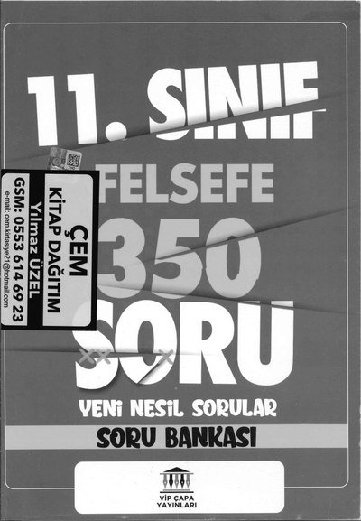 FELSEFE 350 SORU YENİ NESİL SORU BANKASI Zeta Fotokopi