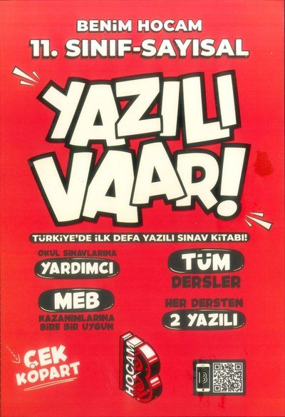 YAZILI VAAR! YAZILI SINAV KİTABI TÜM DERSLER Zeta Fotokopi