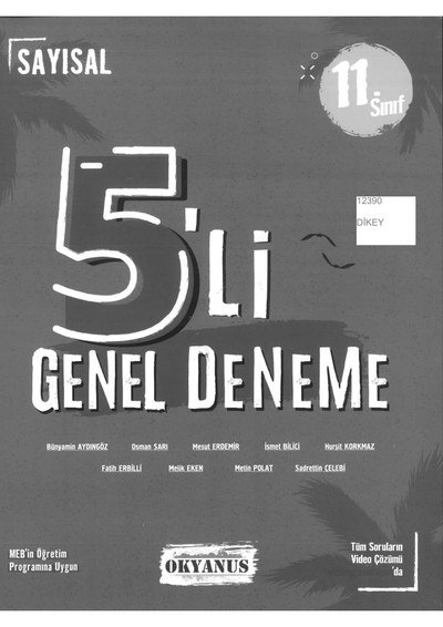 5'Lİ GENEL DENEME Zeta Fotokopi