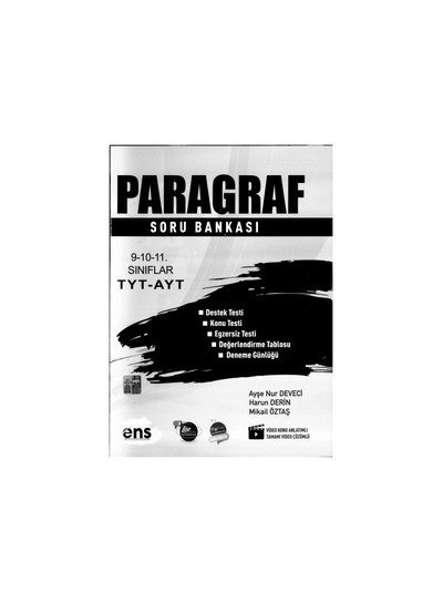 PARAGRAF SORU BANKASI TYT AYT
