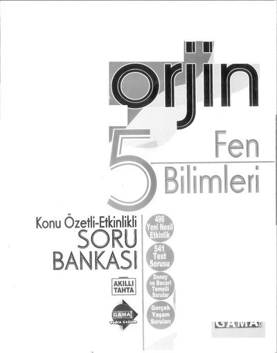 ORJİN FEN BİLİMLERİ SORU BANKASI Zeta Fotokopi
