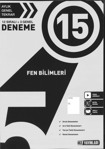 15 DENEME FEN BİLİMLERİ
