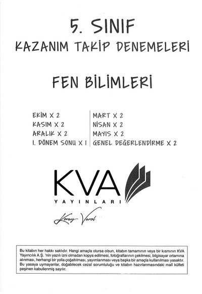 KAZANIM TAKİP DENEMELERİ FEN BİLİMLERİ