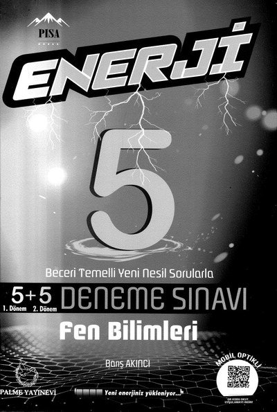 ENERJİ 5+5 DENEME SINAVI FEN BİLİMLERİ Zeta Fotokopi