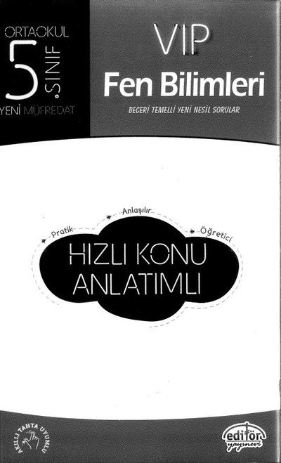 VIP FEN BİLİMLERİ HIZLI KONU ANLATIMLI Zeta Fotokopi