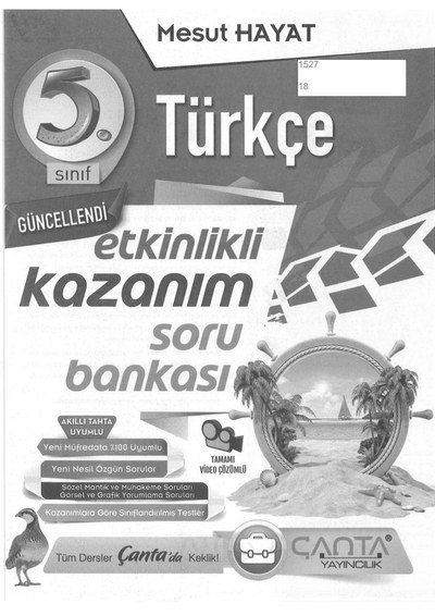 TÜRKÇE ETKİNLİKLİ KAZANIM SORU BANKASI Zeta Fotokopi