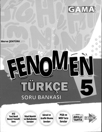 FENOMEN TÜRKÇE SORU BANKASI