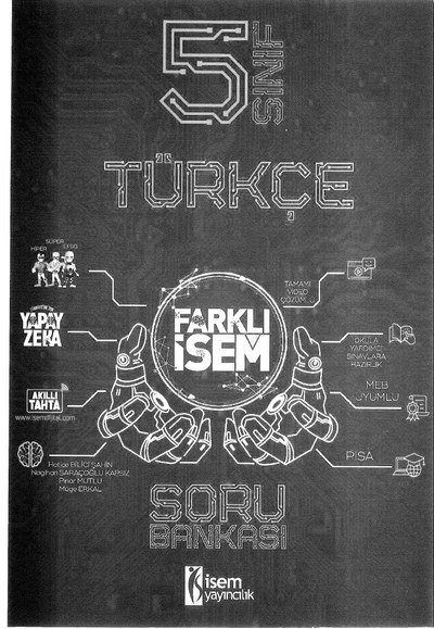 TÜRKÇE FARKLI İSEM SORU BANKASI