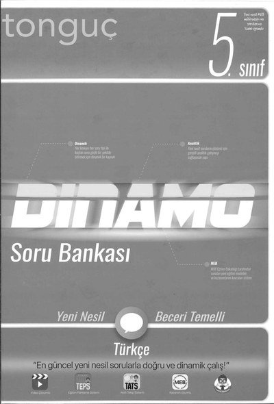 DİNAMO SORU BANKASI TÜRKÇE SORU BANKASI Zeta Fotokopi