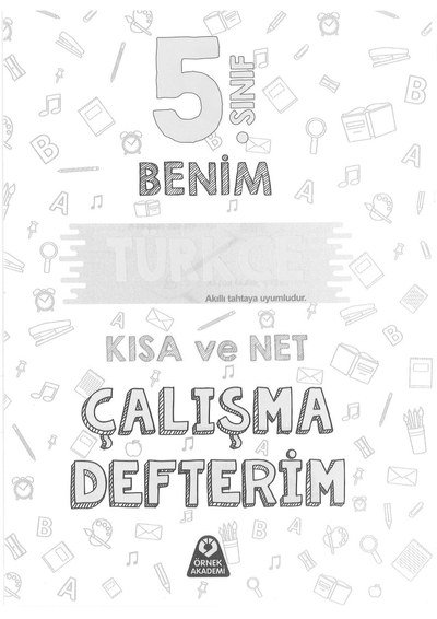 BENİM TÜRKÇE KISA VE NET ÇALIŞMA DEFTERİM Zeta Fotokopi