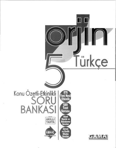 ORJİN TÜRKÇE SORU BANKASI Zeta Fotokopi