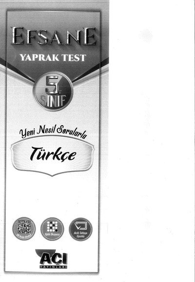 EFSANE TEST TÜRKÇE Zeta Fotokopi